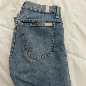 7 for all mankind jeans high rise straight leg